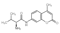 L-缬氨酸7-酰胺基-4-甲基香豆素结构式