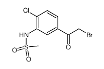 2-bromo-1-[4-chloro-3-[(methylsulfonyl)amino]phenyl]ethanone Structure