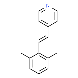 Pyridine, 4-[(1E)-2-(2,6-dimethylphenyl)ethenyl]- (9CI) Structure