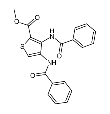 methyl 3,4-bis(benzamido)thiophene-2-carboxylate Structure