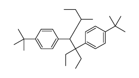 3-ethyl-5-methyl-3,4-bis(4-tert-butylphenyl)heptane结构式