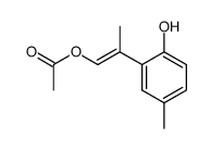 2-(2-Hydroxy-5-methylphenyl)-prop-1-enyl Acetate结构式