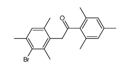 3'-bromo-2,4,6,2',4',6'-hexamethyl-deoxybenzoin结构式