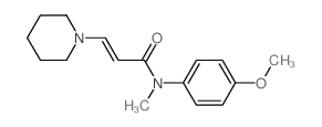 N-(4-methoxyphenyl)-N-methyl-3-(1-piperidyl)prop-2-enamide picture