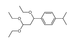 1-isopropyl-4-(1,3,3-triethoxypropyl)benzene结构式