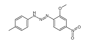 1-(4-methylphenyl)-3-(2-methoxy-4-nitrophenyl)-2-triazene结构式