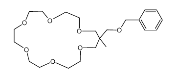 18-Benzyloxymethyl-18-methyl-1,4,7,10,13,16-hexaoxacyclononadecan结构式