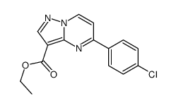 ethyl 5-(4-chlorophenyl)pyrazolo[1,5-a]pyrimidine-3-carboxylate结构式