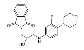 N-(3-Phthalimido-2-(R)-hydroxypropyl)-3-fluoro-4-(Morpholinyl)aniline Structure