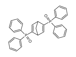 2,5-Bis-(diphenyl-phosphinoyl)-bicyclo[2.2.1]hepta-2,5-diene结构式