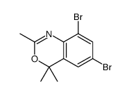 6,8-dibromo-2,4,4-trimethyl-3,1-benzoxazine结构式