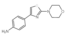 4-(2-吗啉-4-基-噻唑-4-基)-苯胺结构式