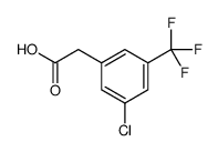 3-氯-5-(三氟甲基)苯乙酸结构式