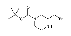 2-(BROMOMETHYL)-4-N-TERT-BUTOXYCARBONY-PIPERAZINE结构式