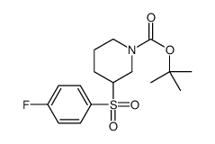 3-(4-FLUORO-BENZENESULFONYL)-PIPERIDINE-1-CARBOXYLIC ACID TERT-BUTYL ESTER Structure