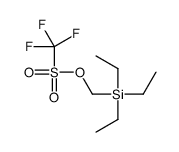 triethylsilylmethyl trifluoromethanesulfonate结构式
