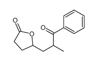 5-(2-methyl-3-oxo-3-phenylpropyl)oxolan-2-one Structure