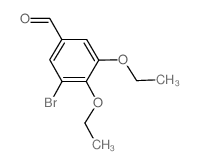3-溴-4,5-二乙氧基苯甲醛结构式