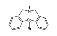 12-bromo-N-methyl-5,6,7,12-tetrahydrodibenz[c,f][1,5]azastibocine Structure