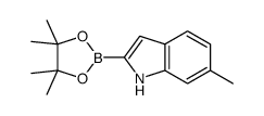 6-Methyl-1H-indole-2-boronic acid pinacol ester Structure