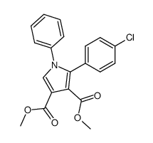 dimethyl 2-(4-chlorophenyl)-1-phenyl-1H-pyrrole-3,4-dicarboxylate结构式