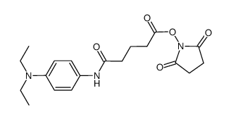 4-(4-diethylamino-phenylcarbamoyl)-butyric acid succinimidyl ester Structure