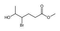 methyl 4-bromo-5-hydroxyhexanoate结构式