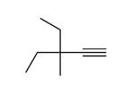 3-ethyl-3-methylpent-1-yne结构式