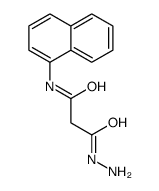 3-hydrazinyl-N-naphthalen-1-yl-3-oxopropanamide结构式