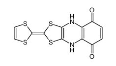 2-(1,3-dithiol-2-ylidene)-4,9-dihydro-[1,3]dithiolo[4,5-b]quinoxaline-5,8-dione结构式