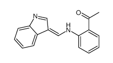 1-[2-(indol-3-ylidenemethylamino)phenyl]ethanone Structure