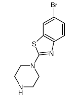 6-bromo-2-piperazin-1-yl-benzothiazole Structure