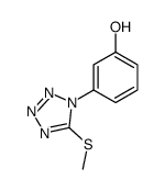3-(5-methylsulfanyltetrazol-1-yl)phenol Structure