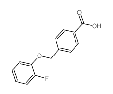 4-[(2-Fluorophenoxy)methyl]benzoic acid Structure