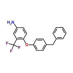 4-(4-Benzylphenoxy)-3-(trifluoromethyl)aniline Structure