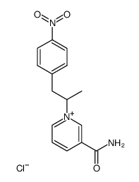 N-<1-(4-nitrophenyl)-2-propyl>nicotinamide chloride Structure