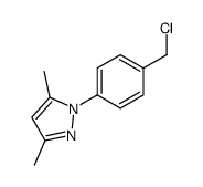 1-[4-(chloromethyl)phenyl]-3,5-dimethylpyrazole结构式