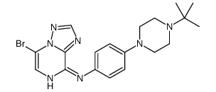 5-bromo-N-[4-(4-tert-butylpiperazin-1-yl)phenyl]-[1,2,4]triazolo[1,5-a]pyrazin-8-amine Structure