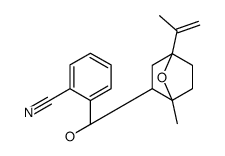 2-[(1-methyl-4-prop-1-en-2-yl-7-oxabicyclo[2.2.1]heptan-2-yl)oxymethyl]benzonitrile Structure