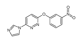 3-(1 H -imidazol-1-yl)-6-(3-nitrophenoxy)pyridazine结构式