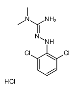 2-(2,6-dichloroanilino)-1,1-dimethylguanidine,hydrochloride Structure