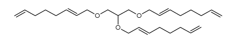 8-((1,3-bis(octa-2,7-dien-1-yloxy)propan-2-yl)oxy)octa-1,6-diene结构式