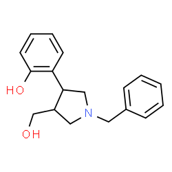 2-[1-benzyl-4-(hydroxymethyl)tetrahydro-1H-pyrrol-3-yl]benzenol Structure