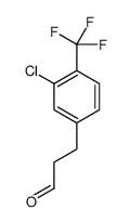 3-[3-Chloro-4-(trifluoromethyl)phenyl]propanal Structure