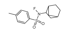 N-fluoro-N-(exo-2-norbornyl)-p-toluenesulfonamide结构式