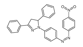 [4-(3,5-diphenyl-3,4-dihydropyrazol-2-yl)phenyl]-(4-nitrophenyl)diazene Structure