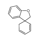 2H-spiro[benzofuran-3,1'-cyclohexa[2,4]diene]结构式