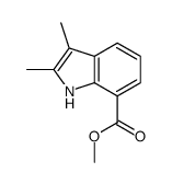 methyl 2,3-dimethyl-1H-indole-7-carboxylate结构式