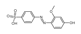 4-[N-(4-hydroxy-2-methoxyphenyl)azo]benzenesulfonic acid Structure