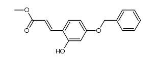 (E)-methyl 3-(4-(benzyloxy)-2-hydroxyphenyl)acrylate结构式